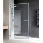 Radaway Euphoria KDJ drzwi przysznicowe 100 cm ze ścianką krótką lewe chrom/szkło przezroczyste 383612-01L/383240-01LBEZLISTWY zdj.1