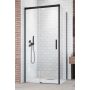 Radaway Idea Black KDJ drzwi prysznicowe 150 cm rozsuwane czarny mat/szkło przezroczyste 387045-54-01L zdj.1
