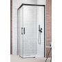 Radaway Idea Black KDD drzwi prysznicowe 75 cm rozsuwane czarny mat/szkło przezroczyste 387066-54-01R zdj.1