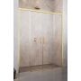 Radaway Idea DWD drzwi prysznicowe 150 cm wnękowe dwuskrzydłowe złoty połysk/szkło przezroczyste 387125-09-01 zdj.1
