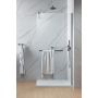 Radaway Modo New Brushed Gunmetal II ścianka prysznicowa walk-in 110 cm z wieszakiem gunmetal szczotkowany/szkło przezroczyste 389114-92-01W zdj.1