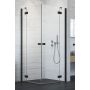 Radaway Essenza New Black KDD drzwi prysznicowe 80 cm prawe czarny mat/szkło przezroczyste 385061-54-01R zdj.1