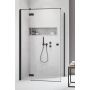 Radaway Essenza New Black KDJ drzwi prysznicowe 110 cm lewe czarny mat/szkło przezroczyste 385041-54-01L zdj.1