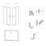 Radaway Idea Black DWJ drzwi prysznicowe 120 cm wnękowe prawe czarny mat/szkło przezroczyste 387016-54-01R zdj.2
