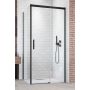 Radaway Idea Black KDJ drzwi prysznicowe 140 cm prawe czarny mat/szkło przezroczyste 387044-54-01R zdj.1