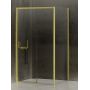 New Trendy Prime Light Gold kabina prysznicowa 150x70 cm prostokątna prawa złoty/szkło przezroczyste K-1484 zdj.1
