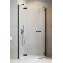 Radaway Essenza New Black PDD drzwi prysznicowe 80 cm lewe czarny mat/szkło przezroczyste 1385002-54-01L zdj.1