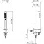 Dornbracht Meta zestaw prysznicowy ścienny brąz szczotkowany 27802660-42 zdj.2