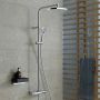Duravit B.1 zestaw prysznicowy ścienny termostatyczny z deszczownicą chrom B14280008010 zdj.5