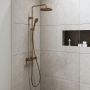 Duravit Shower Systems zestaw prysznicowy ścienny termostatyczny brąz szczotkowany TH4282008004 zdj.6