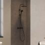 Duravit Shower Systems zestaw prysznicowy ścienny termostatyczny czarny mat TH4282008046 zdj.7
