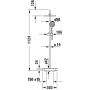 Duravit Shower Systems zestaw prysznicowy ścienny termostatyczny złoty polerowany TH4282008034 zdj.2