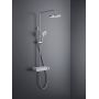 Duravit Shower Systems zestaw prysznicowy ścienny termostatyczny chrom biały połysk TH4380008005 zdj.7