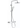 Duravit Shower Systems zestaw prysznicowy ścienny termostatyczny chrom biały połysk TH4380008005 zdj.6