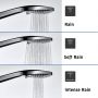Duravit MinusFlow zestaw prysznicowy ścienny z drążkiem 70 cm czarny mat UV0682006046 zdj.5