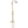 Actima Round Termo zestaw prysznicowy ścienny termostatyczny złoty szczotkowany ARAC.SY.107GB zdj.1