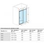 Excellent Rols drzwi prysznicowe 140 cm wnękowe chrom/szkło przezroczyste KAEX.2612.1400.LP1/2/KAEX.2612.1400.LP2/2 zdj.2