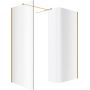 Excellent Vidoq kabina prysznicowa Walk-In 90x83 cm złoty połysk/szkło przezroczyste KAEX.1507.K.0900.0830.GL zdj.1