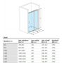 Excellent Mazo drzwi prysznicowe 150 cm wnękowe chrom/szkło przezroczyste KAEX.3025.1D.0650.LP/KAEX.3025.1S.1500.LP zdj.2