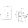 FDesign Meandro bateria wannowo-prysznicowa podtynkowa chrom FD1-MDR-7P-11 zdj.2