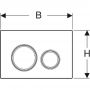 Geberit Sigma21 przycisk spłukujący do WC stal 115.652.00.1 zdj.2