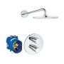 Grohe Rainshower Cosmopolitan 210 zestaw prysznicowy podtynkowy termostatyczny z deszczownicą chrom 26262000 zdj.1