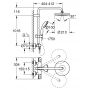 Grohe Bau System 210 zestaw prysznicowy termostatyczny z deszczownicą chrom 26699000 zdj.2