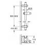 Grohe Movario drążek prysznicowy 90 cm chrom 28398000 zdj.2