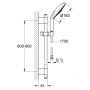 Grohe Classic Rainshower zestaw prysznicowy z drążkiem chrom 28770001 zdj.2