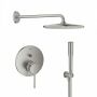 Grohe Essence zestaw prysznicowy podtynkowy z deszczownicą stal nierdzewna (24058DC1, 26558DC0, 28362DC1, 26658DC0, 27400DC0) zdj.1