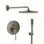 Grohe Essence zestaw prysznicowy podtynkowy z deszczownicą Hard Graphite (24058AL1, 26558AL0, 28362A01, 26658AL0, 27400AL0) zdj.1
