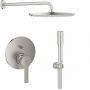Zestaw Grohe Lineare bateria wannowo-prysznicowa podtynkowa z deszczownicą i zestawem prysznicowym SuperSteel (24064DC1, 26066DC0, 28362DC1, 26658DC0, 27400DC0) zdj.1