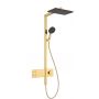 Hansgrohe Raindance Alive Q zestaw prysznicowy ścienny termostatyczny z deszczownicą złoty optyczny polerowany 24591990 zdj.1