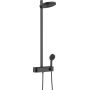Hansgrohe Pulsify S ShowerTablet Select zestaw prysznicowy ścienny termostatyczny z deszczownicą czarny mat 24240670 zdj.1