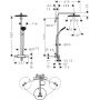 Hansgrohe Raindance Alive S Puro zestaw prysznicowy ścienny termostatyczny z deszczownicą biały 24592700 zdj.2