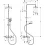 Hansgrohe Vernis Shape zestaw wannowo-prysznicowy ścienny termostatyczny z deszczownicą chrom 26098000 zdj.2