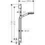 Hansgrohe Vernis zestaw prysznicowy ścienny czarny 26423670 zdj.2