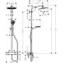 Hansgrohe Crometta S Showerpipe zestaw prysznicowy ścienny termostatyczny chrom 27267000