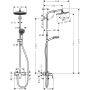Hansgrohe Crometta S Showerpipe zestaw prysznicowy ścienny chrom 27269000 zdj.2