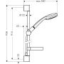 Hansgrohe Croma 100 EcoSmart zestaw prysznicowy ścienny chrom 27653000 zdj.2