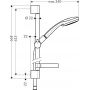 Hansgrohe Croma 100 EcoSmart zestaw prysznicowy ścienny chrom 27777000 zdj.2