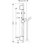 Hansgrohe Unica drążek prysznicowy 90 cm złoty optyczny polerowany 28631990 zdj.2