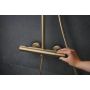 Hansgrohe Pulsify S Puro zestaw prysznicowy ścienny termostatyczny z deszczownicą brąz szczotkowany 24222140 zdj.3