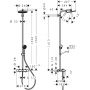 Hansgrohe Activera S zestaw wannowo-prysznicowy ścienny termostatyczny z deszczownicą chrom 28871000 zdj.2
