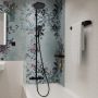Hansgrohe Activera S zestaw wannowo-prysznicowy ścienny termostatyczny z deszczownicą czarny 28871670 zdj.4