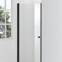 Hagser Gabi drzwi prysznicowe 80 cm jednoczęściowe uchylne czarny mat/szkło przezroczyste HGR22000021 zdj.14
