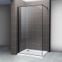 Hagser Hawisa Walk-In ścianka prysznicowa 120 cm czarny mat/szkło przezroczyste HGR70000022 zdj.13