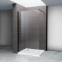 Hagser Bertina Walk-In ścianka prysznicowa 80 cm czarny mat/szkło przezroczyste HGR00000022 zdj.3