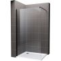 Hagser Bertina Walk-In ścianka prysznicowa 80 cm czarny mat/szkło przezroczyste HGR00000022 zdj.1
