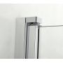 Hagser Gabi drzwi prysznicowe 80 cm jednoczęściowe uchylne chrom błyszczący/szkło przezroczyste HGR11000021 zdj.6